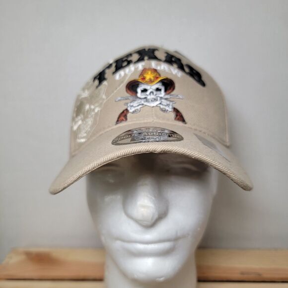 Texas Outlaw Ballcap Embroidered Tan - NEW - Picture 2 of 9